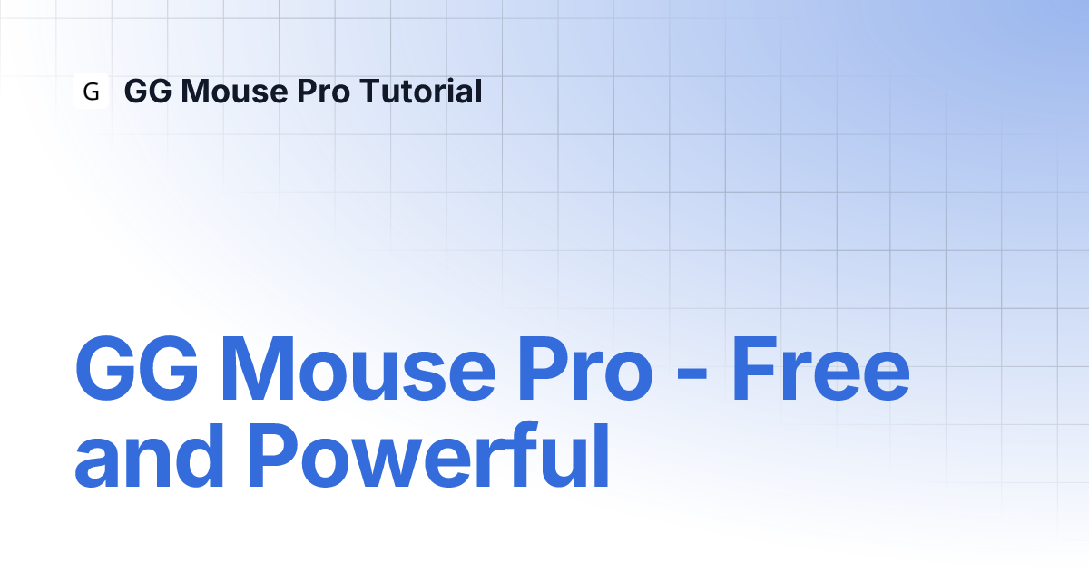 gg mouse pro